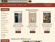 Tablet Screenshot of hgbooks.com